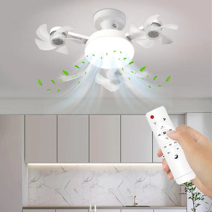 Ventilador de Teto LED com Controle Remoto e 3 Velocidades
