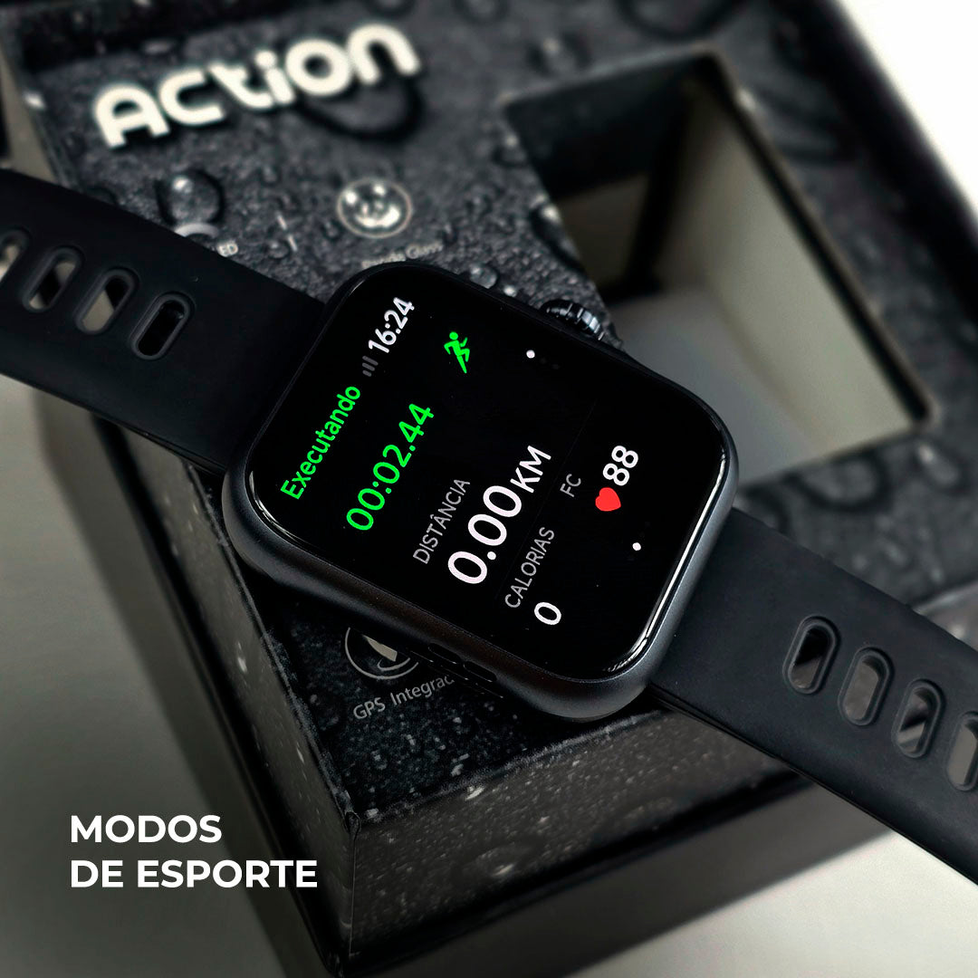 ACTION Smartwatch | GPS, 3ATM, AMOLED 1.78" e 7 Dias de Bateria