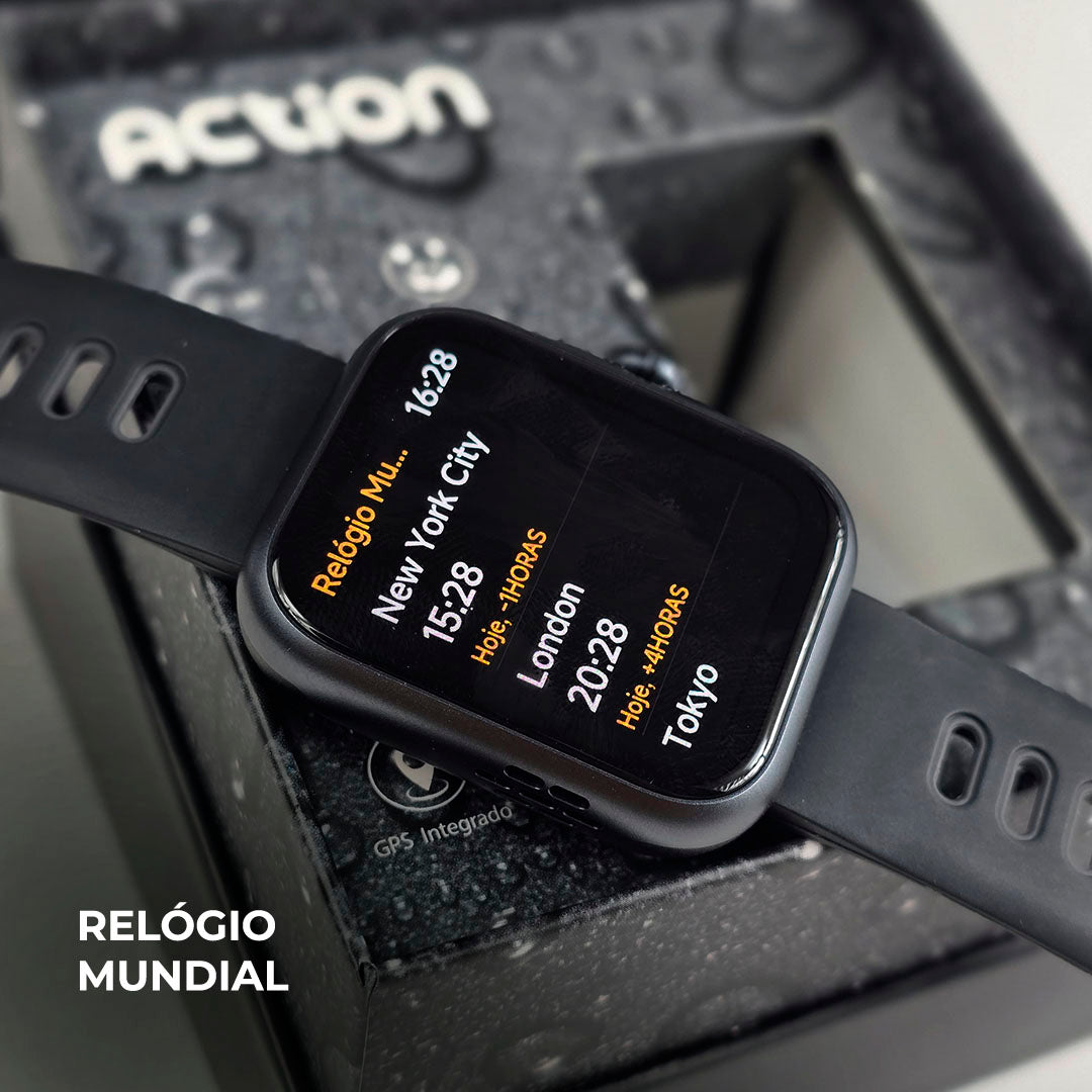 ACTION Smartwatch | GPS, 3ATM, AMOLED 1.78" e 7 Dias de Bateria