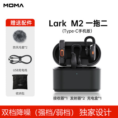 LARK M2 – Microfone Lapela Sem Fio com IA e Bluetooth