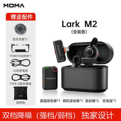 LARK M2 – Microfone Lapela Sem Fio com IA e Bluetooth