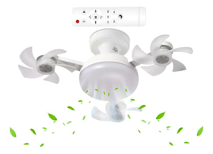 Ventilador de Teto LED com Controle Remoto e 3 Velocidades