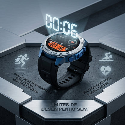 BRAVE Smartwatch | GPS, 5ATM, IP69K e 10 Dias de Bateria