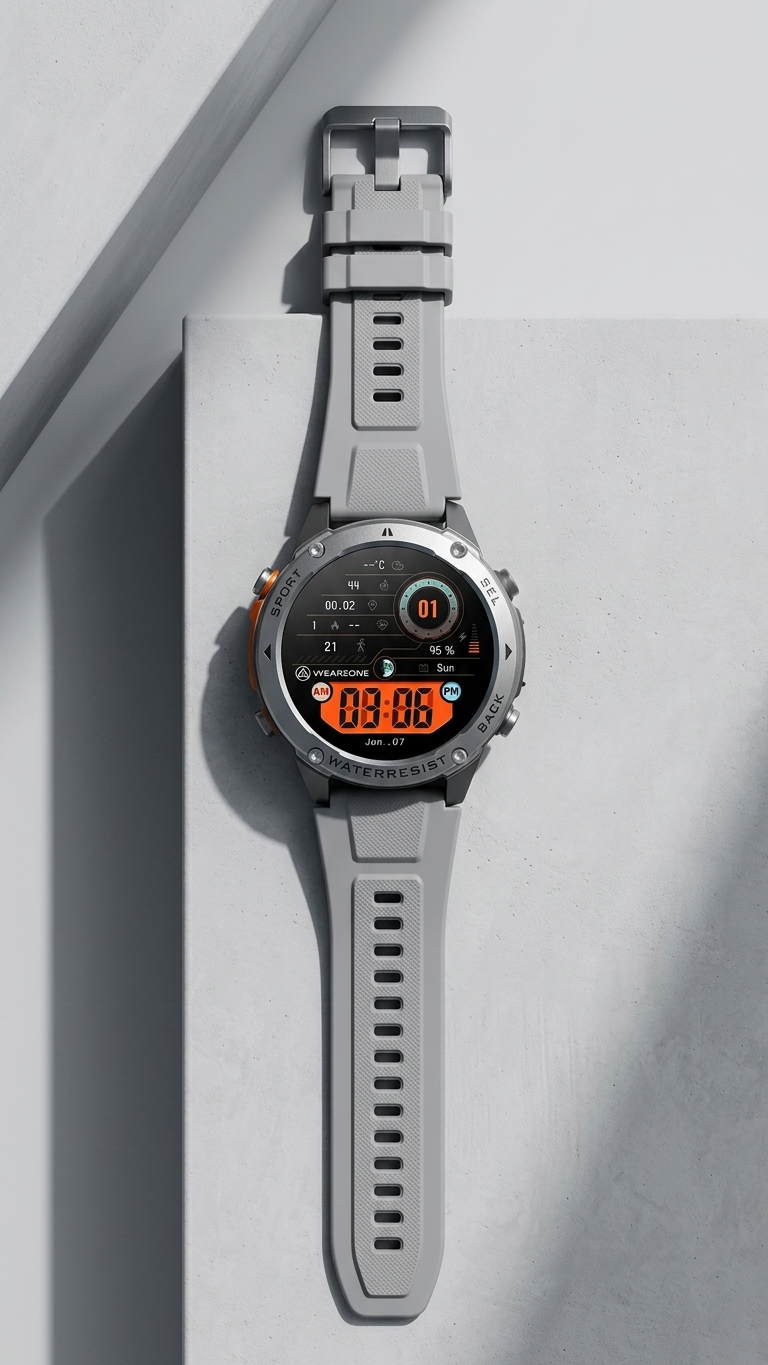 BRAVE Smartwatch | GPS, 5ATM, IP69K e 10 Dias de Bateria