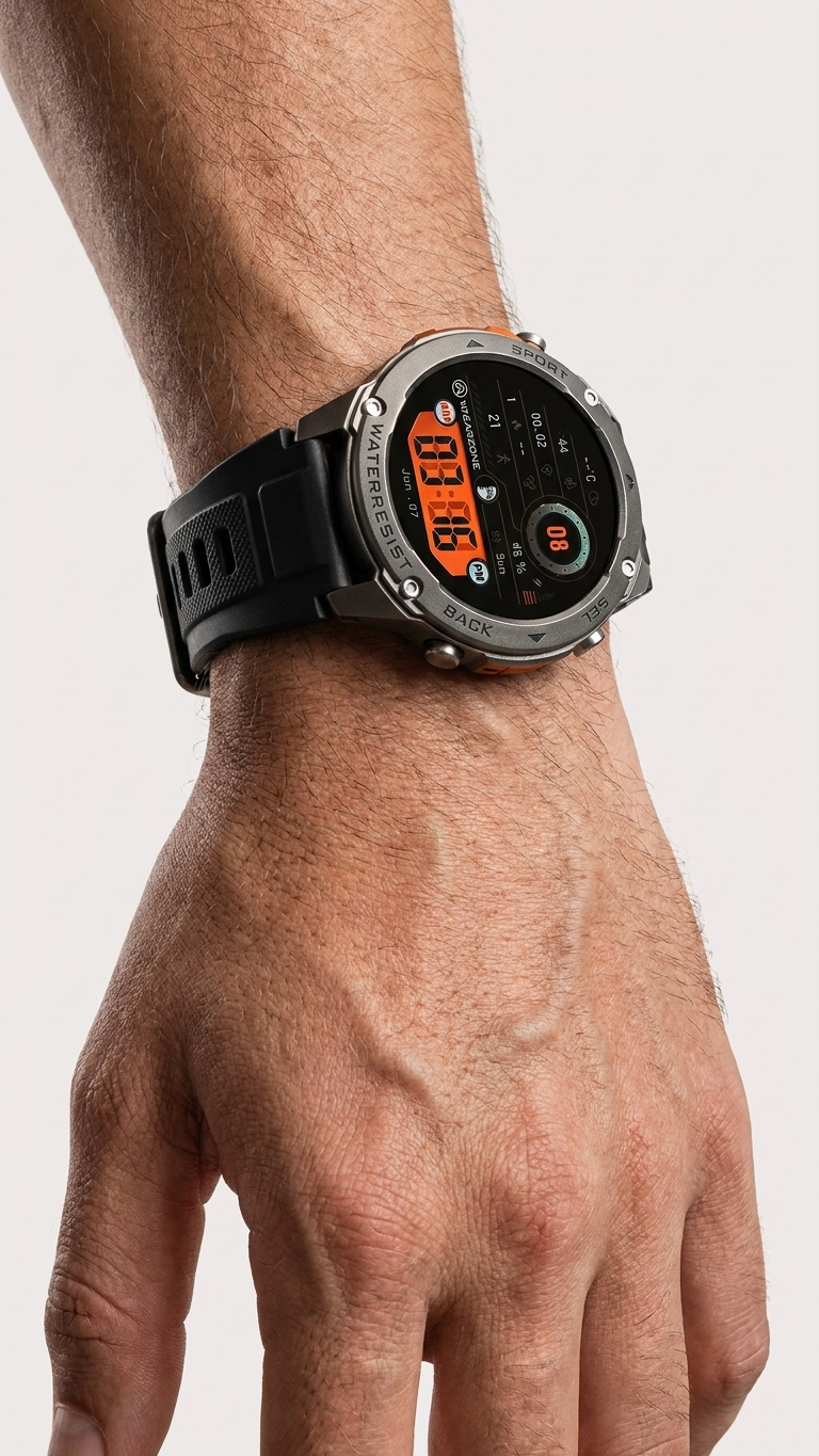 BRAVE Smartwatch | GPS, 5ATM, IP69K e 10 Dias de Bateria