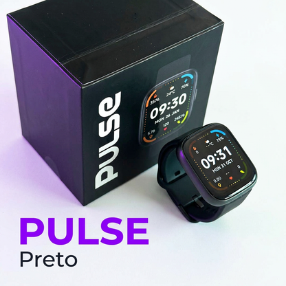 PULSE preto com identidade VALIDARE