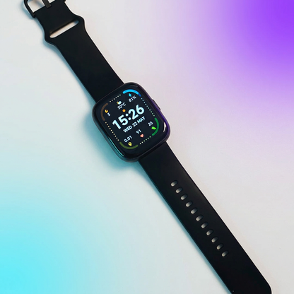 PULSE preto — pulseira e acabamento