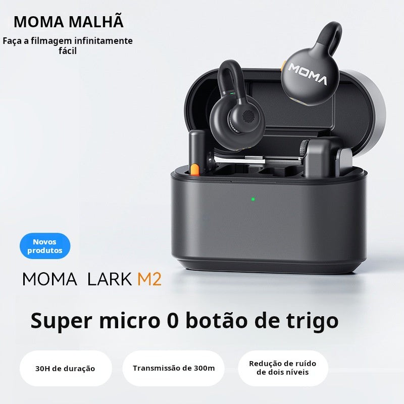 LARK M2 – Microfone Lapela Sem Fio com IA e Bluetooth