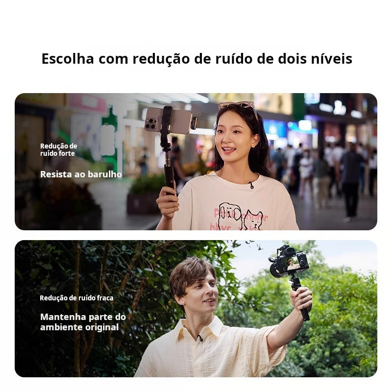 LARK M2 – Microfone Lapela Sem Fio com IA e Bluetooth